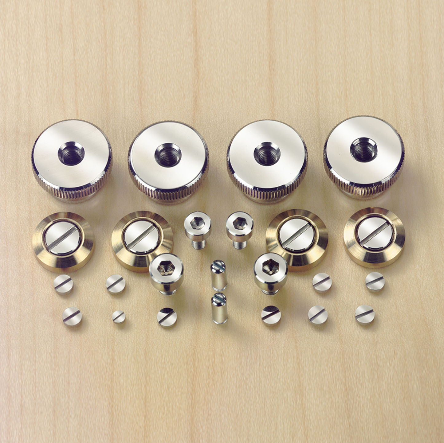 SET OF FINE-POLISHED SCREWS