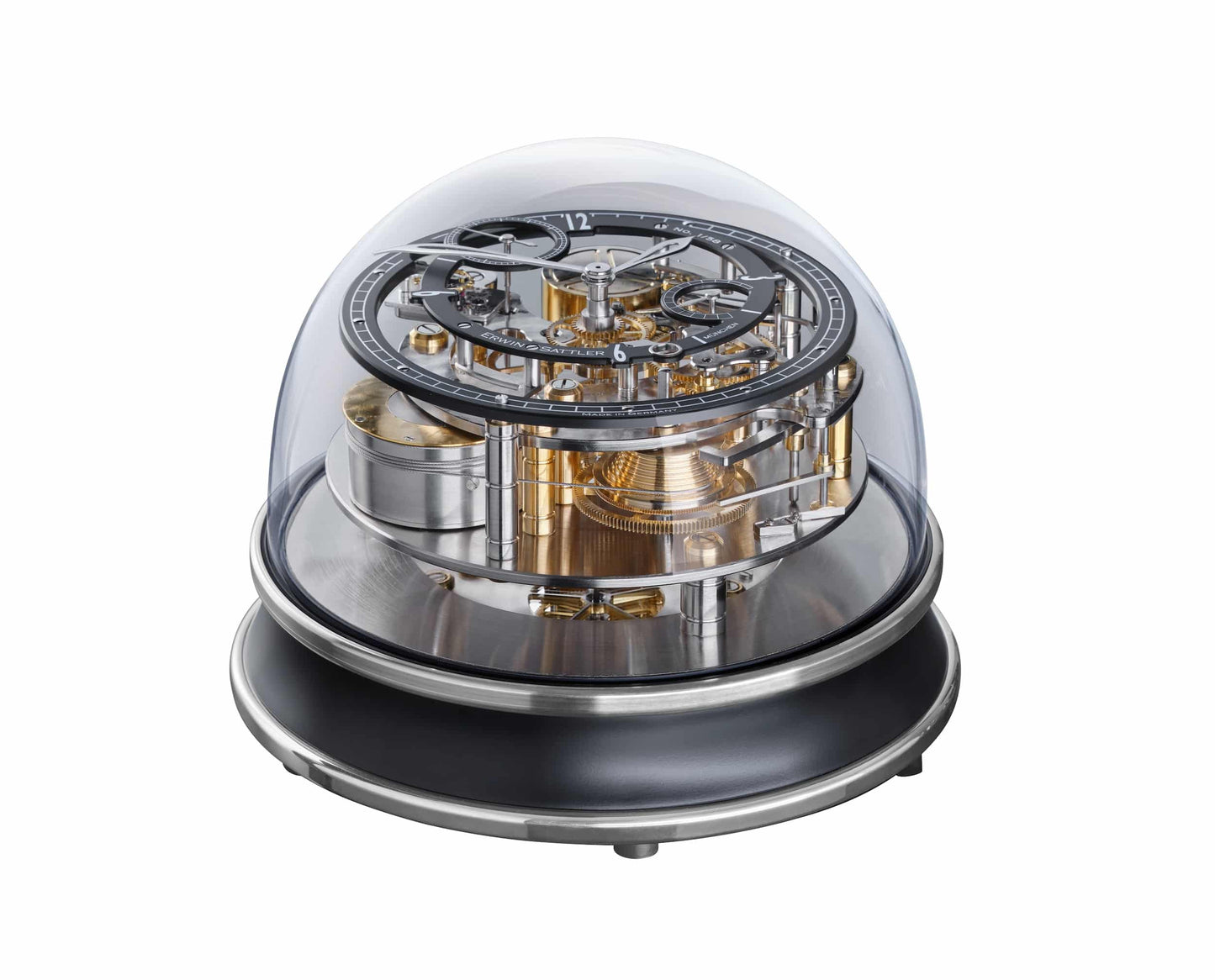 Vitrea Limited Edition Skeletonized Dome Table Clock