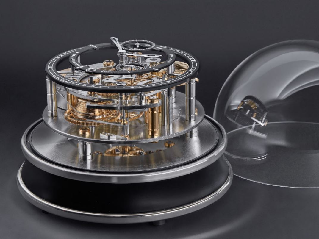 Vitrea Limited Edition Skeletonized Dome Table Clock