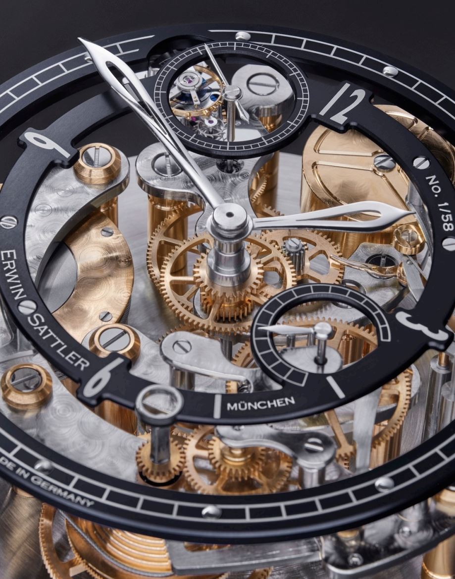 Vitrea Limited Edition Skeletonized Dome Table Clock